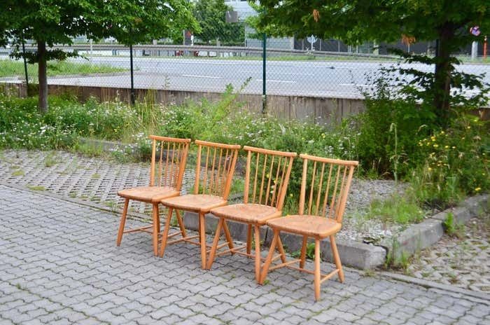 Germany Dining Chairs Wk Möbel Arno Lambrecht Wks Series 1950 Set Of 4 photo Furniture