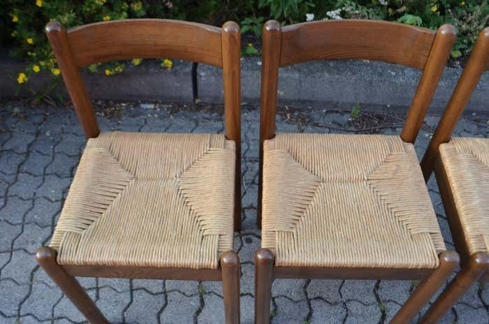 Mid Century Italy Dining 60er Chair Carimate Style Set Of 4 photo 1906.0