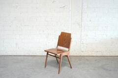 6353.0 8 Set Of Original Austro Chairs By Franz Schuster For Wiesner Hager Austria 1959 photo
