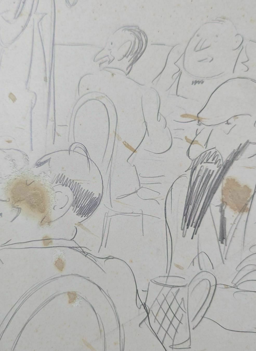 Lucien Roudier Eller Drawing On Paper 1930s photo for sale