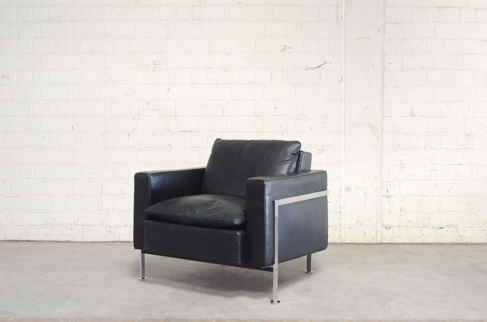 photo for sale Robert Haussmann Hans Kaufeld Or De Sede Rh 302 Leather Armchair First Edition