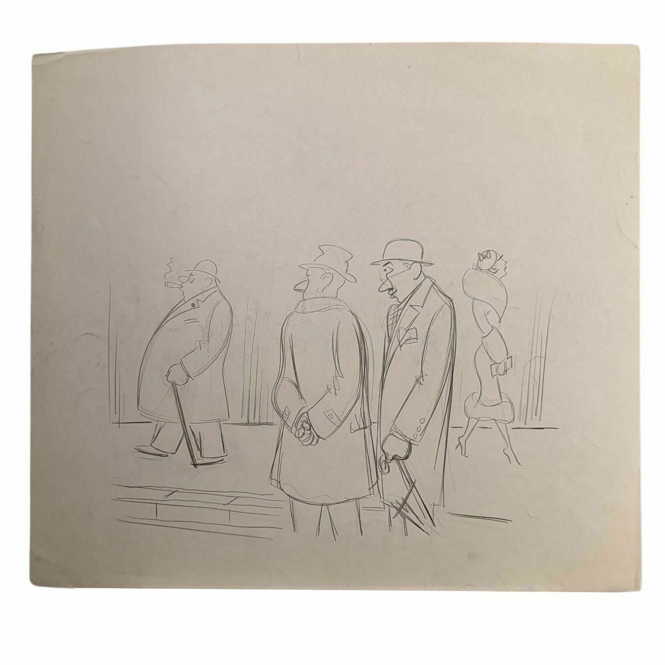 Lucien Roudier Eller Drawing On Paper 1930s