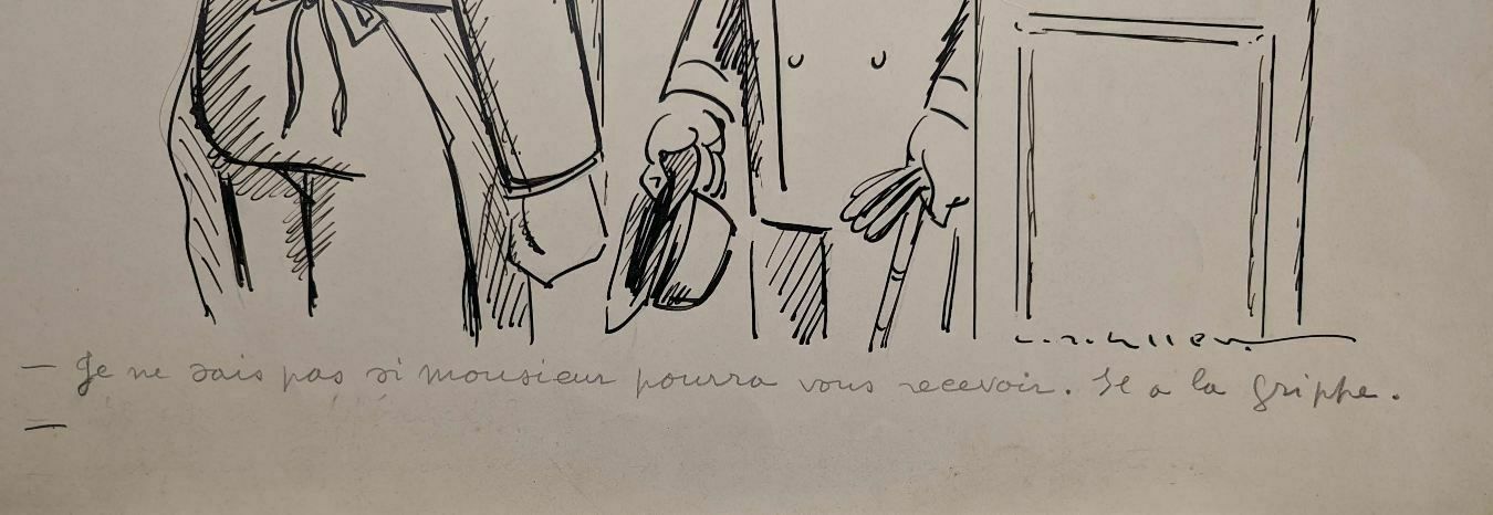 Lucien Roudier Eller Drawing On Paper 1930s photo 325.0