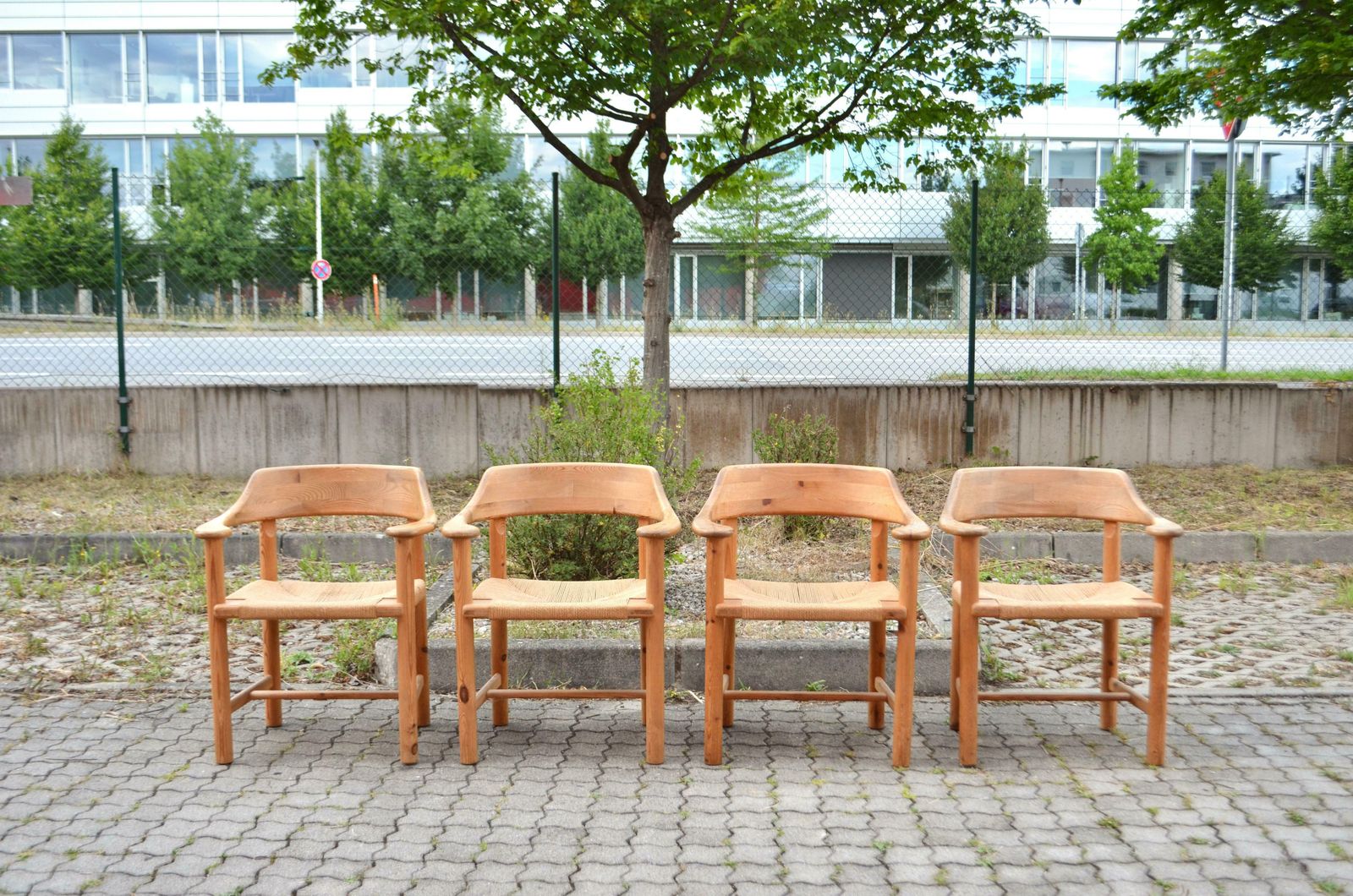 Rainer Daumiller Danish Papercord Dining Armchair Scandinavian Pine Set Of 4 photo furniture
