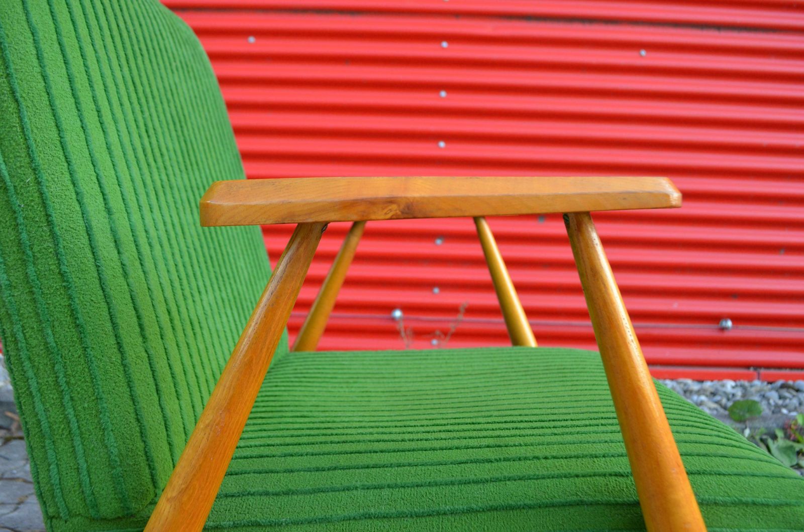 photo furniture Rare Mid Century Modern Czech Kubism Lounge Elm Easy Chairs