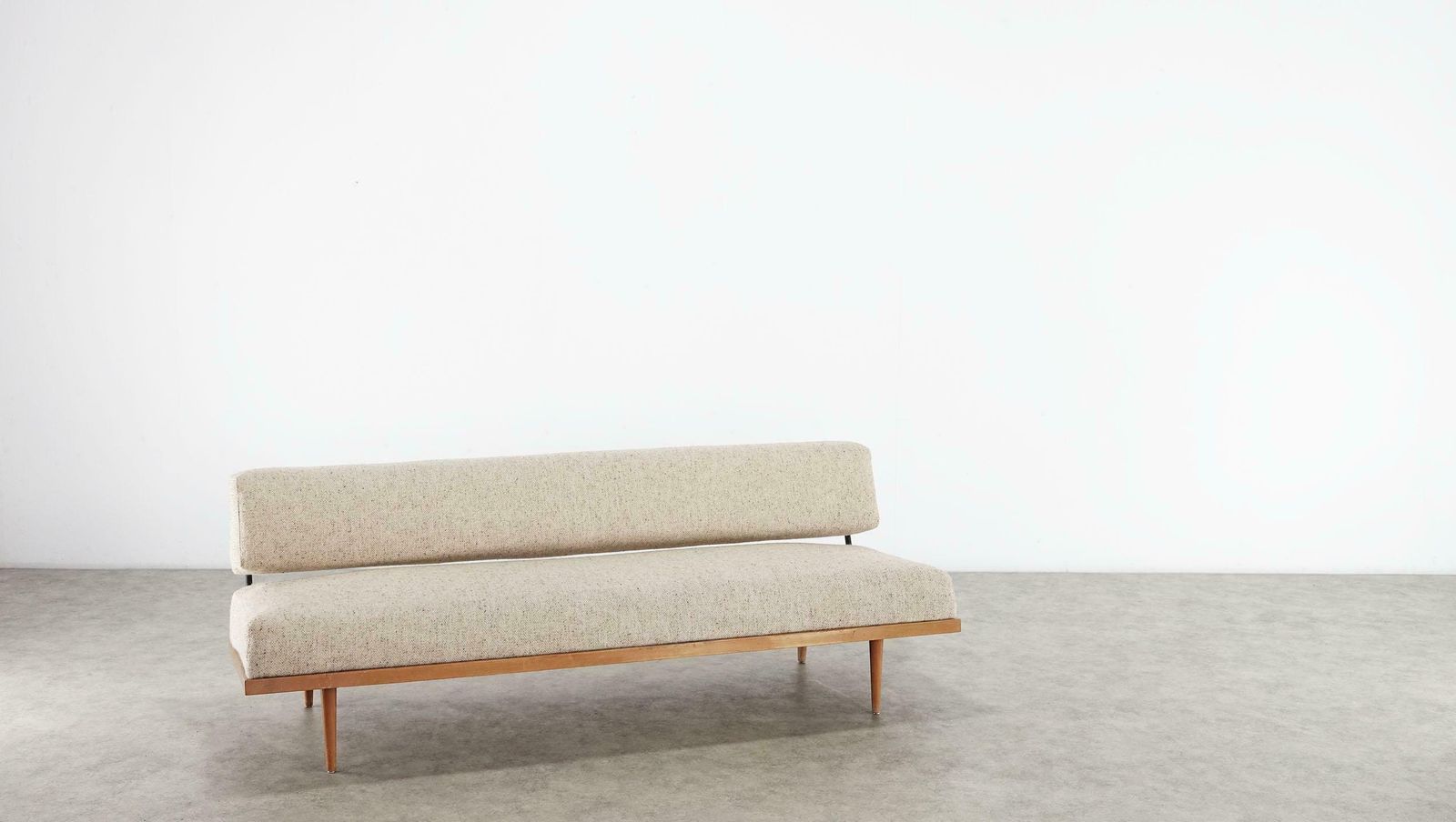 Josef Pentenrieder Minimalist Daybed Convertible Sofa For Hans Kaufeld, 1954 photo vinterior