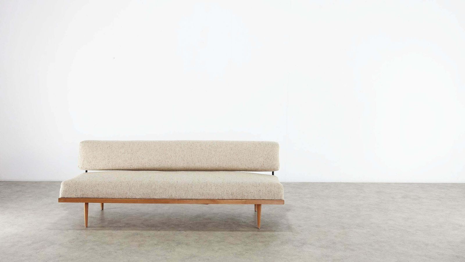 Josef Pentenrieder Minimalist Daybed Convertible Sofa For Hans Kaufeld, 1954 photo vintage