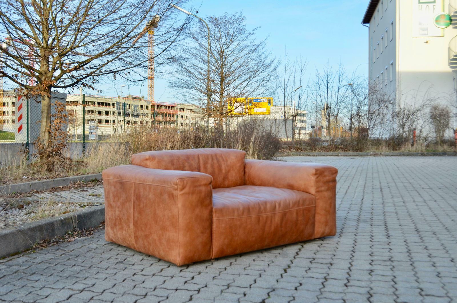 Frigerio Salotti Modell Cooper Loveseat Armchair Leather Chair Cognac Set Of 2 photo Furniture