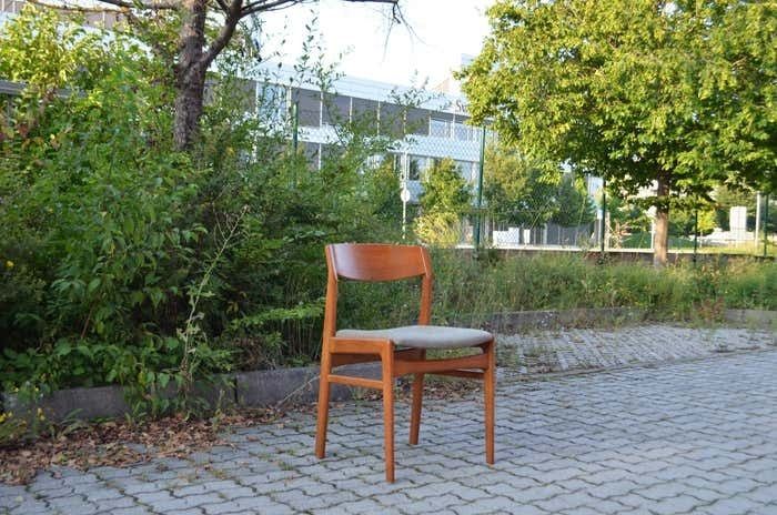 Erik Kirkegaard For Hong Stole Stolefabrik Danish Teak Dining Chair Set Of 4 photo 2118.0