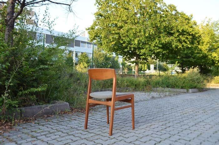 Erik Kirkegaard For Hong Stole Stolefabrik Danish Teak Dining Chair Set Of 4 photo vinterior