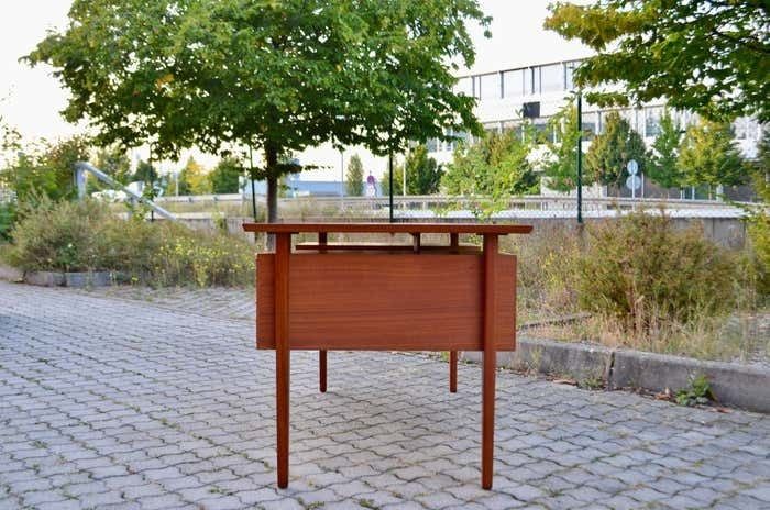 6353.0 Danish Modern Teak Executive Writing Desk Henning Jorgensen For Fredericia photo