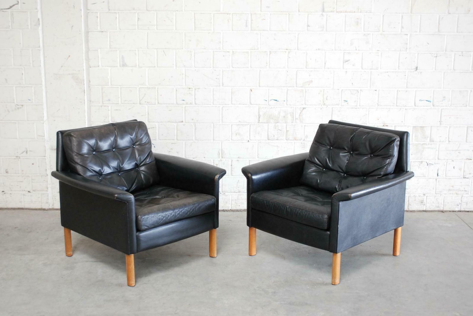 Kill International Pair Of Leather Armchair Design By Rudolf Glatzel, 1960s photo furniture