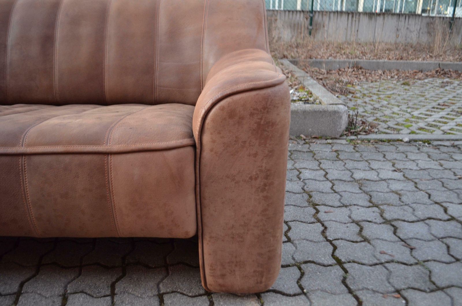 De Sede Ds 44 Loveseat Neck Leather Sofa Brown photo Furniture