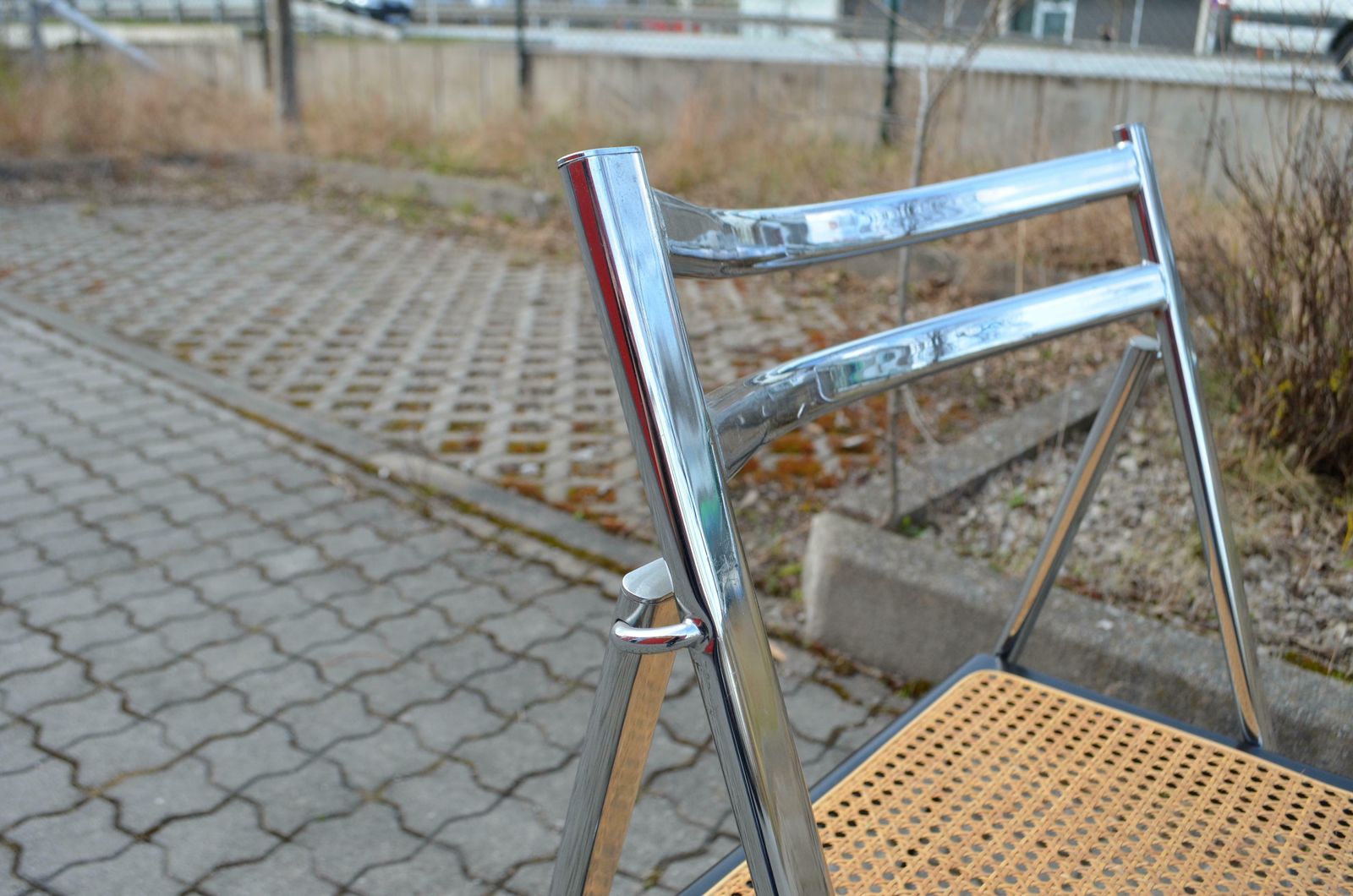 Arrben Italy Vintage Folding Chair Cane 1 / 16 photo buy