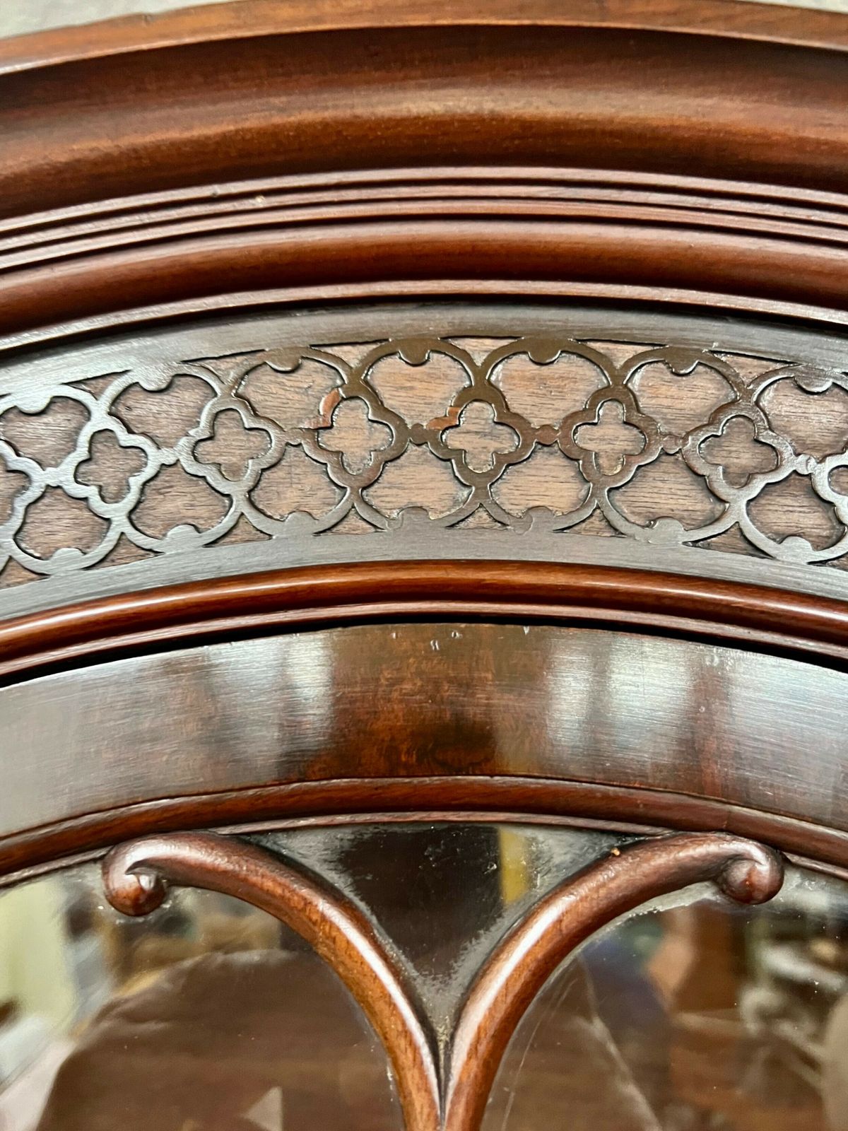 Good Quality Antique Mahogany Breakfront Bookcase. photo buy