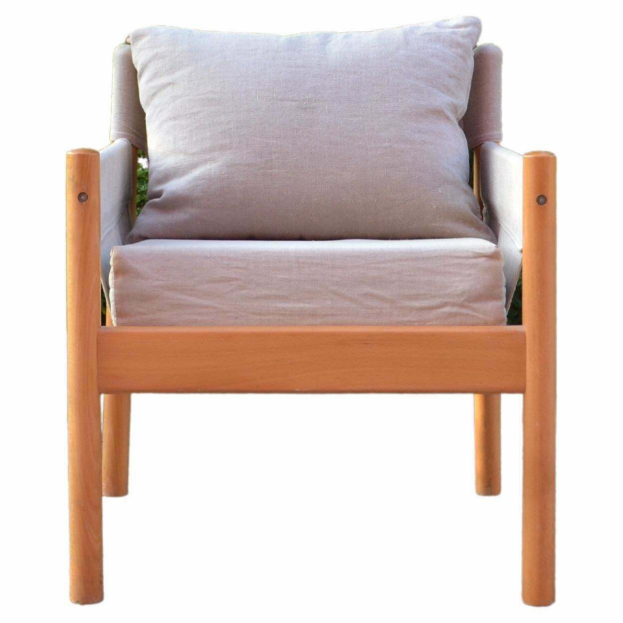 Vintage Ikea 1978 Christer Blomquist Model Frej Canvas Sling Lounge Chair photo furniture