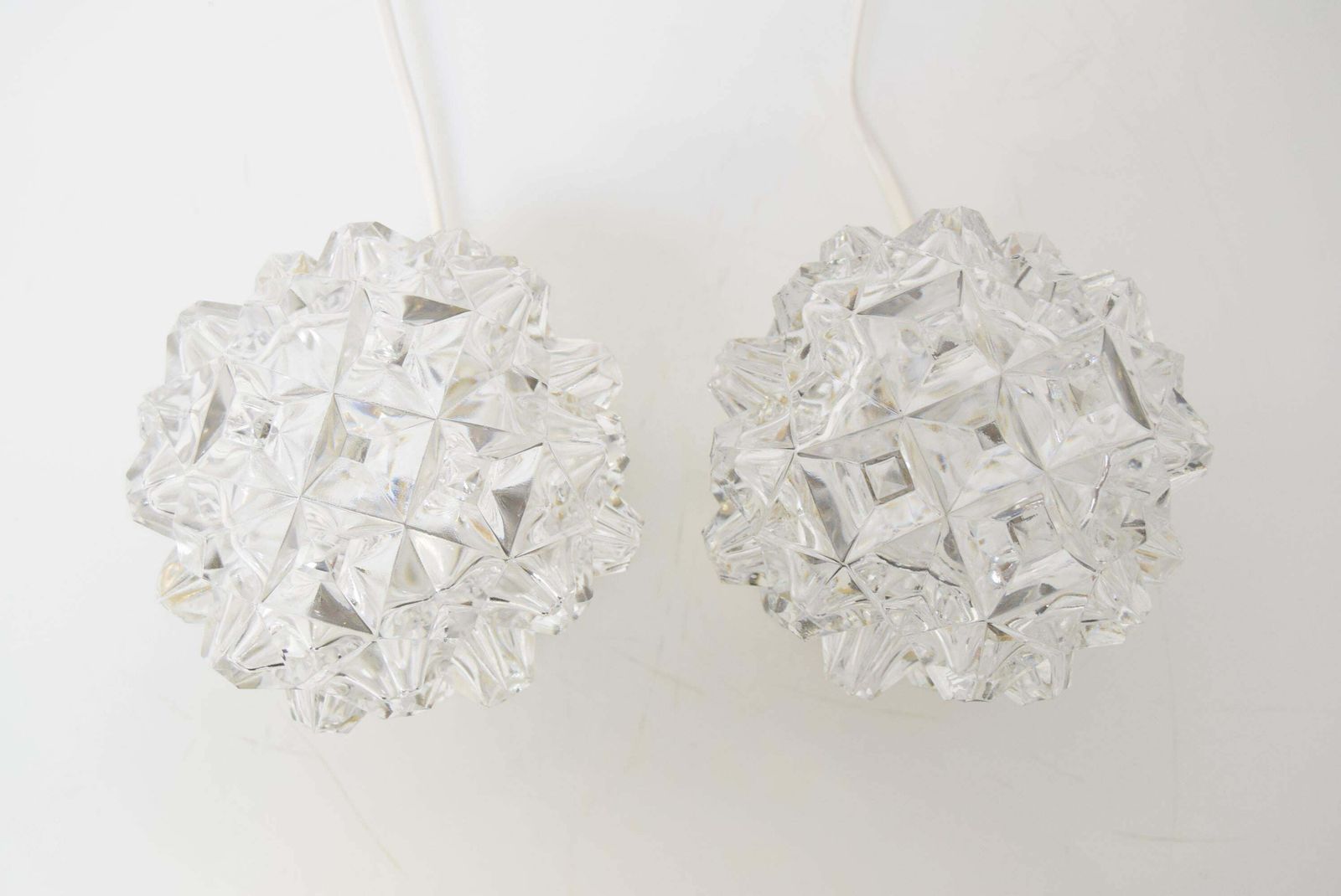 Pair Of Design Table Or Wall Lamps By Preciosa, Kamenicky Senov, 1960's photo vintage