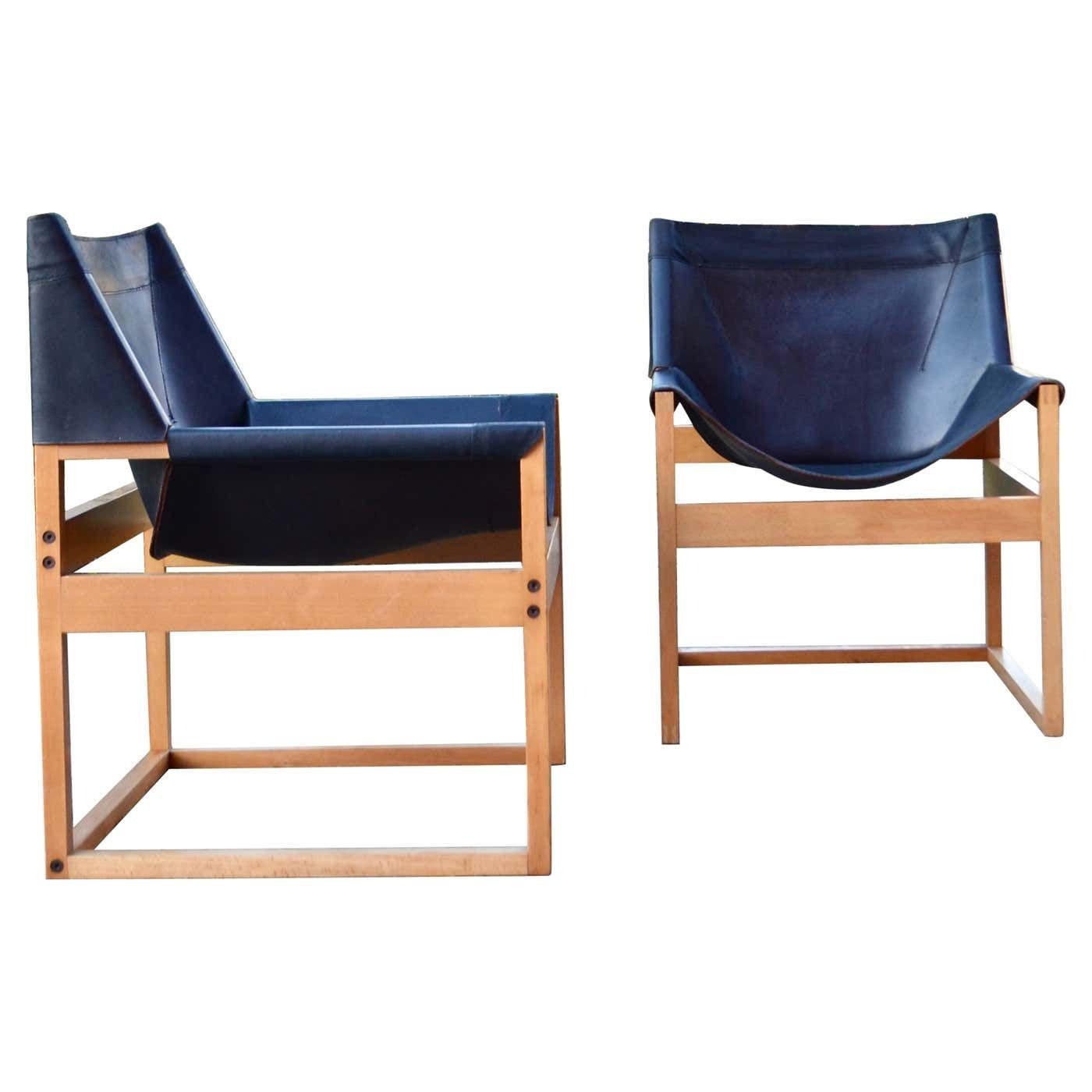 Rainer Schell For Schlapp Möbel Modell Canto Shell Chair Saddle Leather, 1964