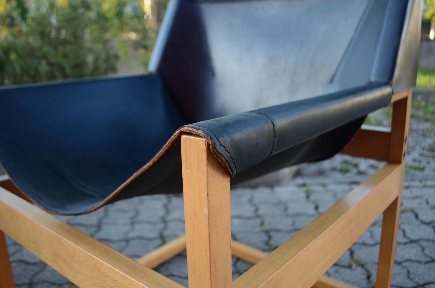 Furniture Rainer Schell For Schlapp Möbel Modell Canto Shell Chair Saddle Leather, 1964 photo