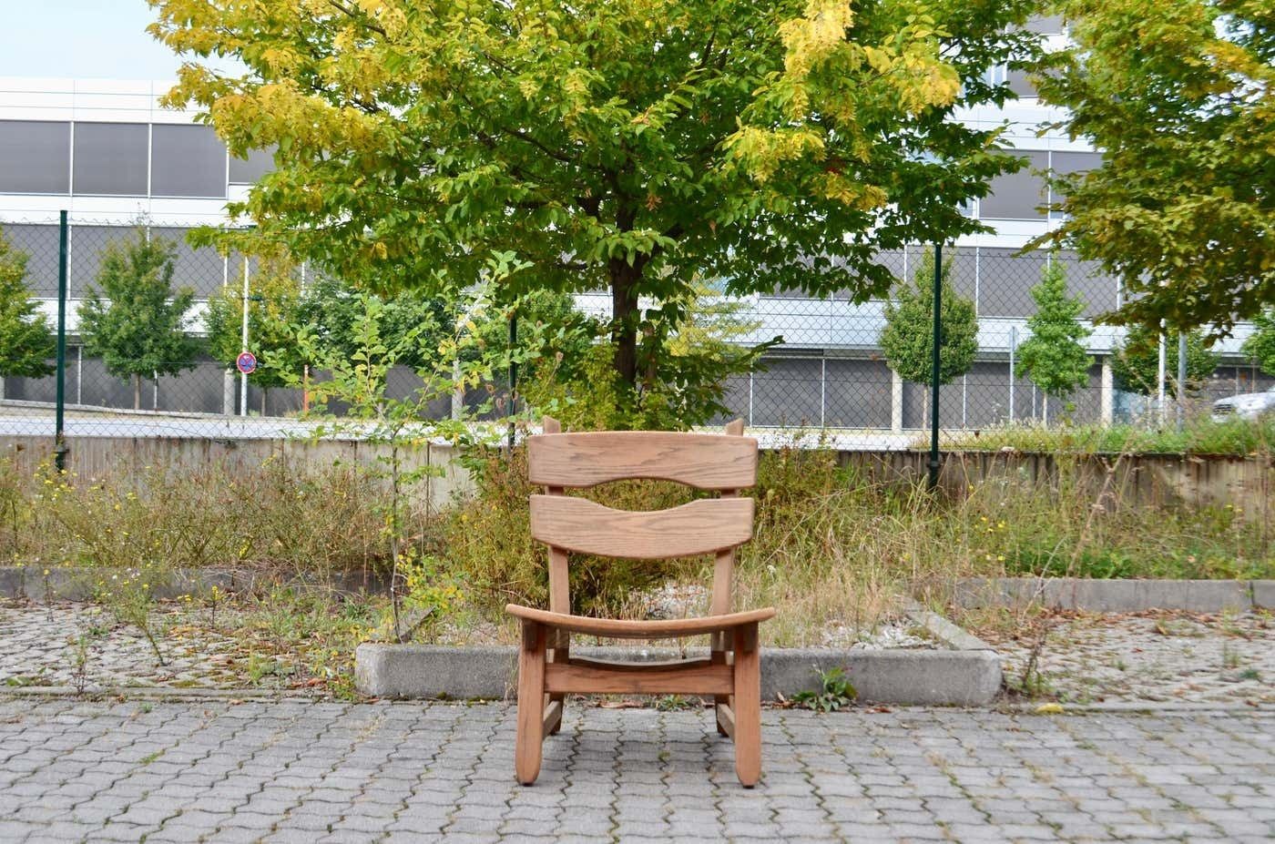 Awa Brutalist Fireplace Lounge Chair Oak photo buy