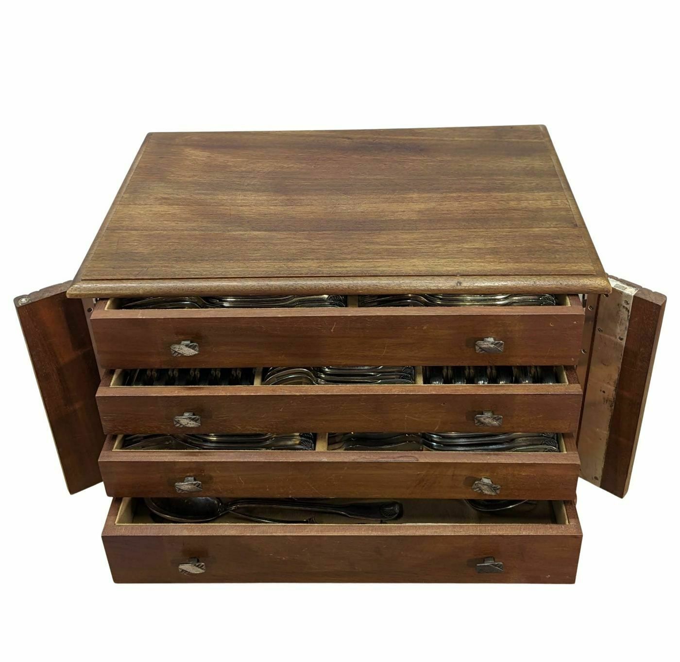 Silver Metal Cutlery In Its Maison Morlot Box photo Furniture