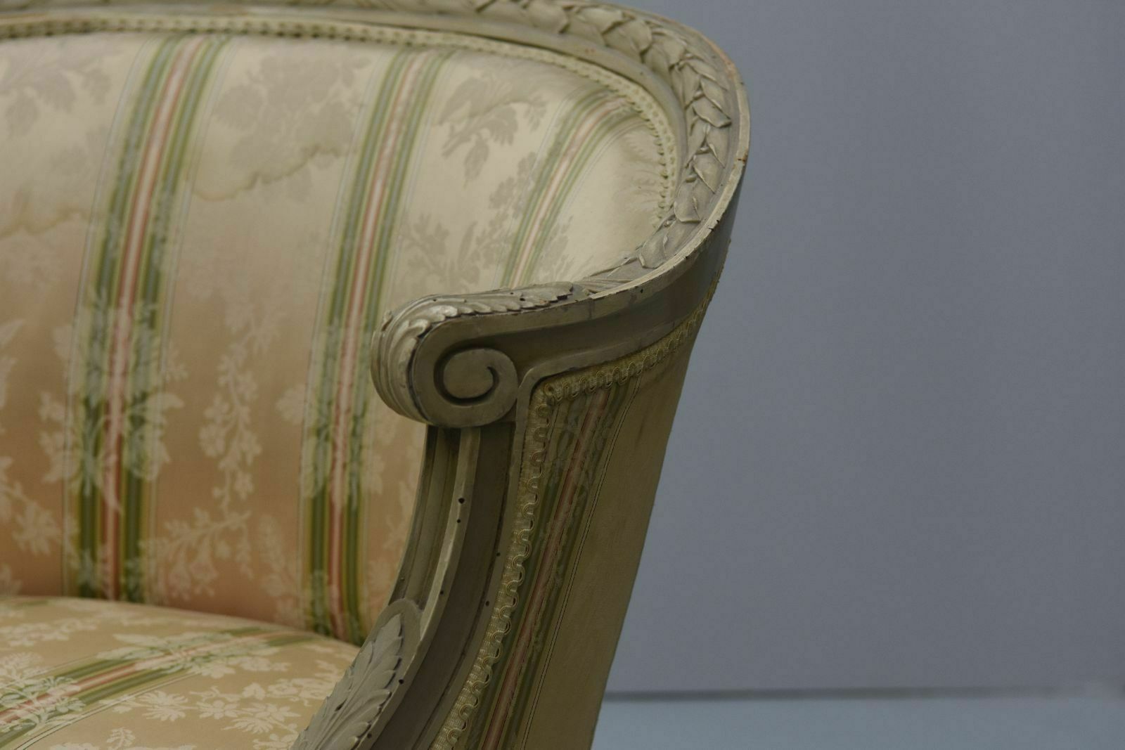 Louis XVI Style Lacquered Armchairs Late 19th Century (Pair) photo 1407.0