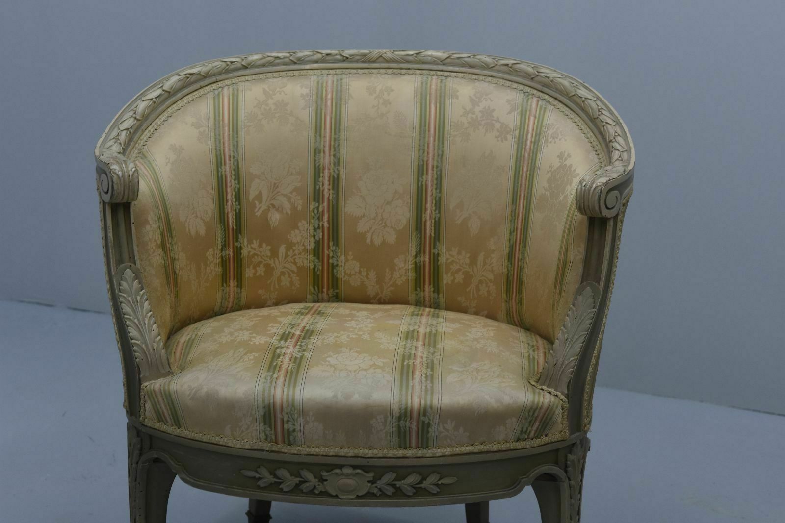 Louis XVI Style Lacquered Armchairs Late 19th Century (Pair) photo buy