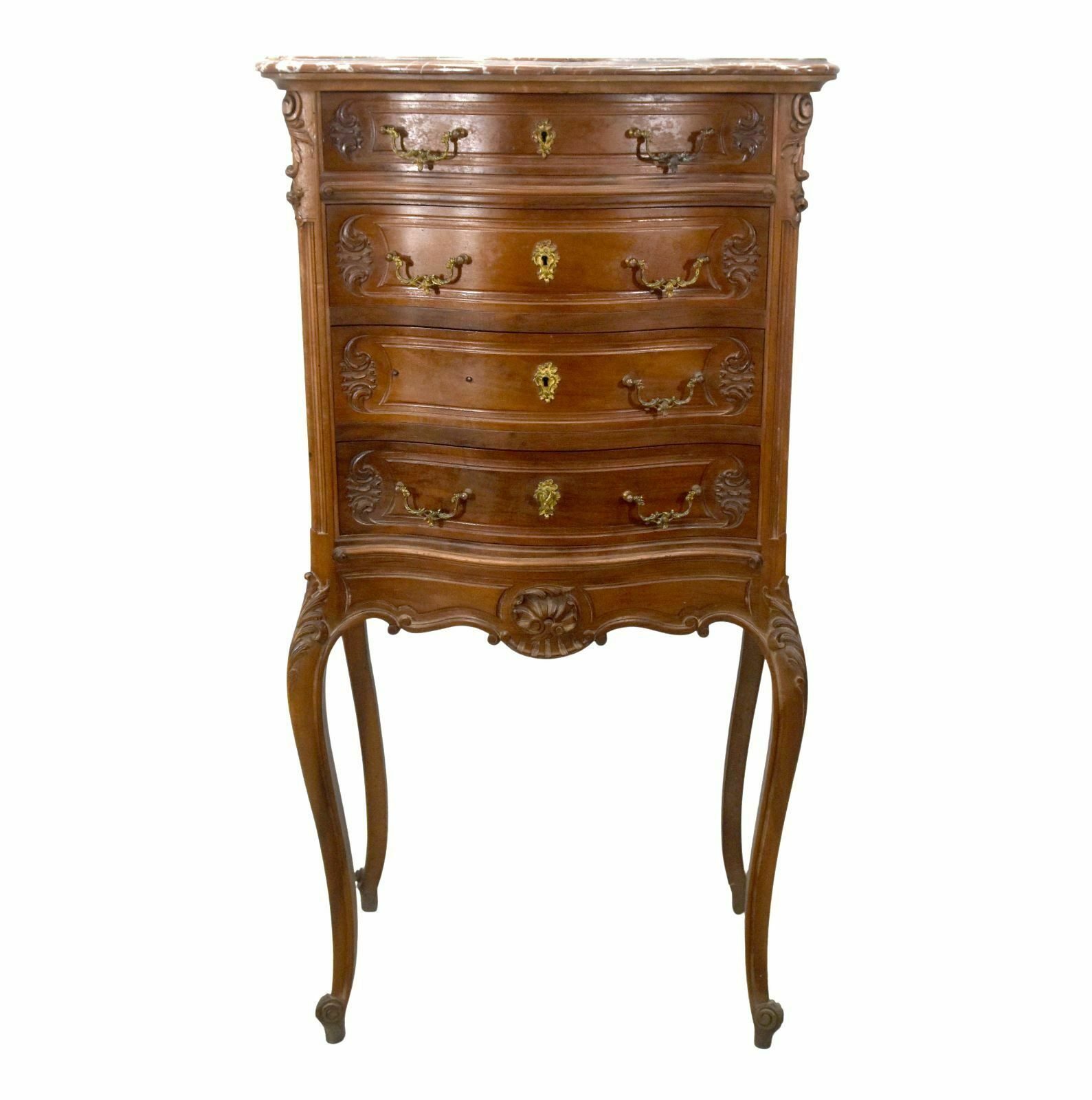 Napoleon III Weekly Planner In Louis XV Style In Walnut Circa 1900 photo furniture