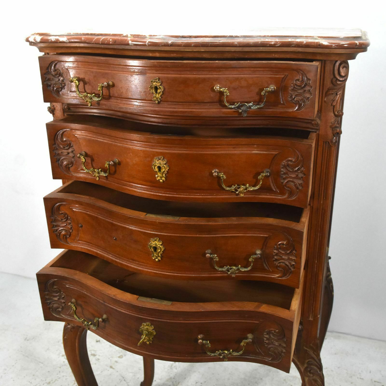 Napoleon III Weekly Planner In Louis XV Style In Walnut Circa 1900 photo 1947.0