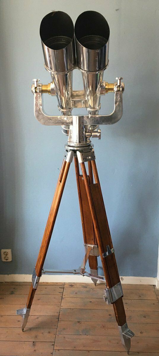 Japanese Big Eye 20 X 120 Naval Binoculars From Nikon, 1950s photo vinterior
