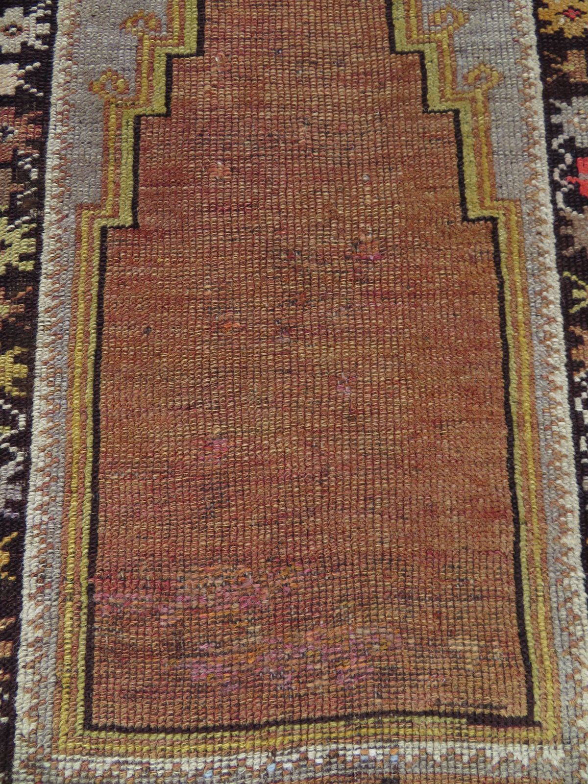 photo buy Antique Turkish Milas (Melas) Prayer Rug. Star Border. West Anatolia.Late 19th Century. 165cm X 104cm.