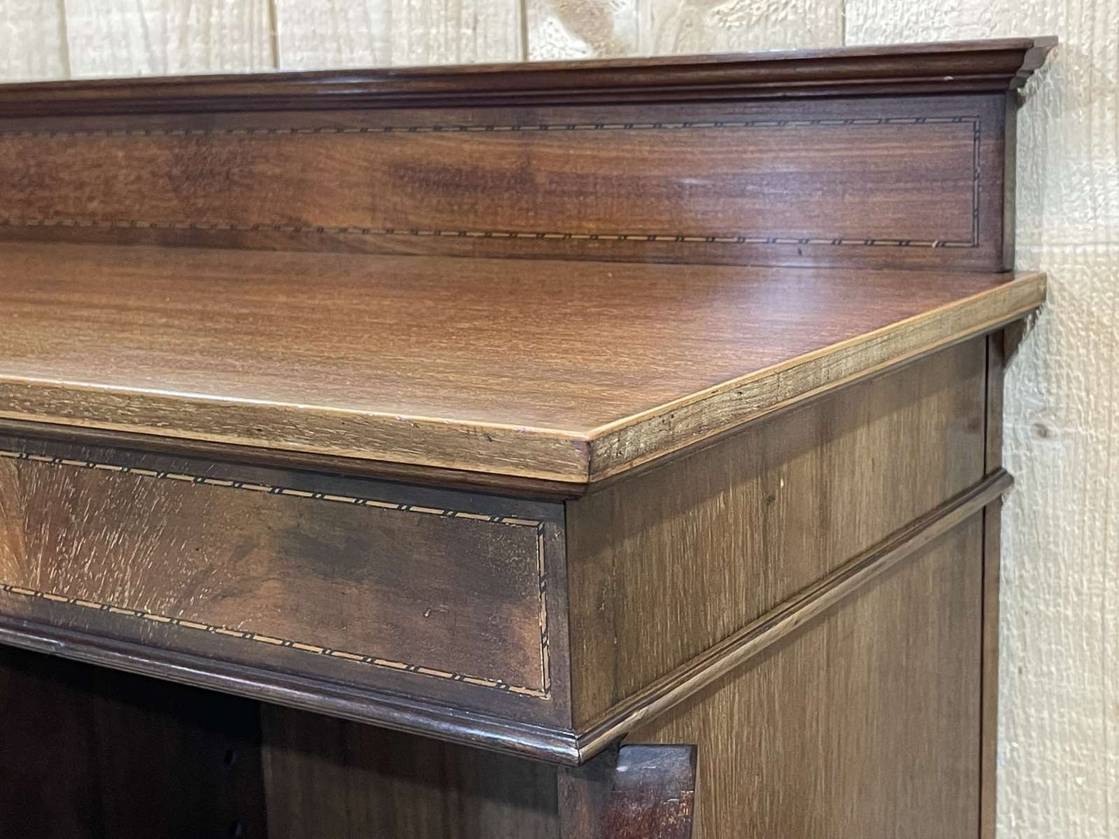 photo buy English 3 Door Mahogany Bookcase, 1950s