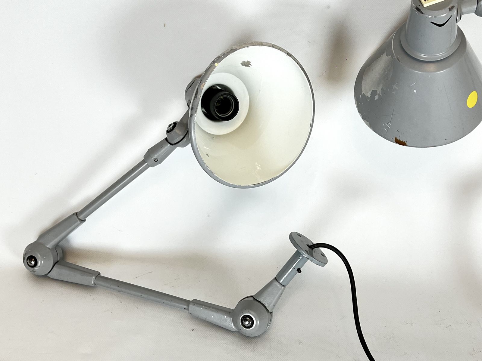 photo furniture Mid Century Stilnovo, Set Of Two Rare Wall Lamps In Metal. Italy 1960s