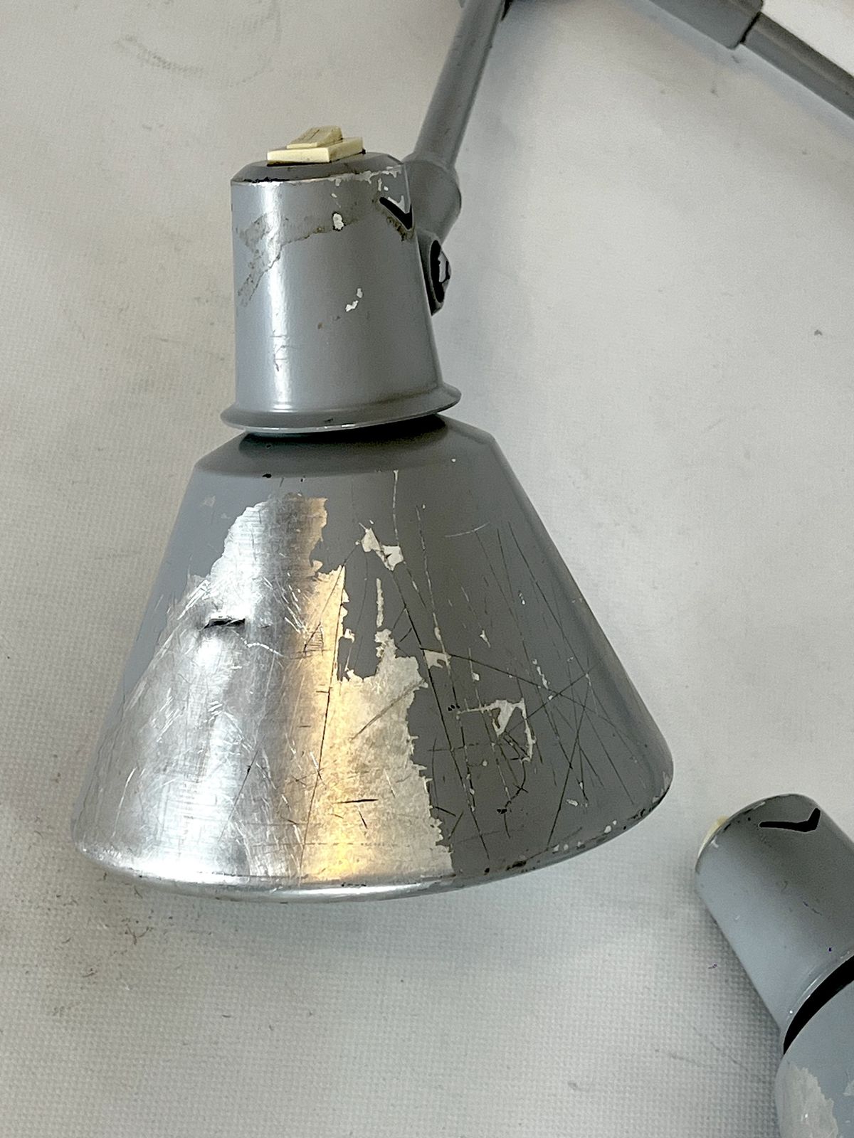 photo buy Mid Century Stilnovo, Set Of Two Rare Wall Lamps In Metal. Italy 1960s