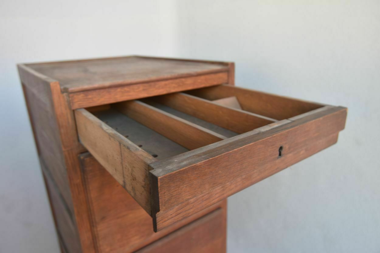 Oak Compartment Locker Circa 1900 photo Furniture