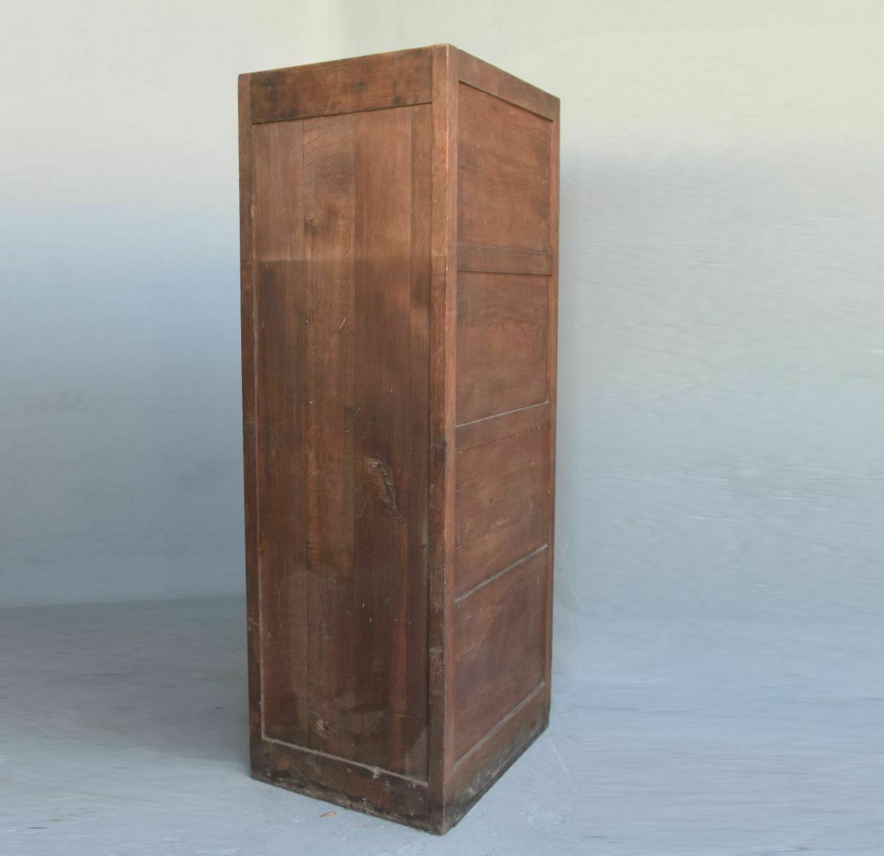 Oak Compartment Locker Circa 1900 photo vinterior