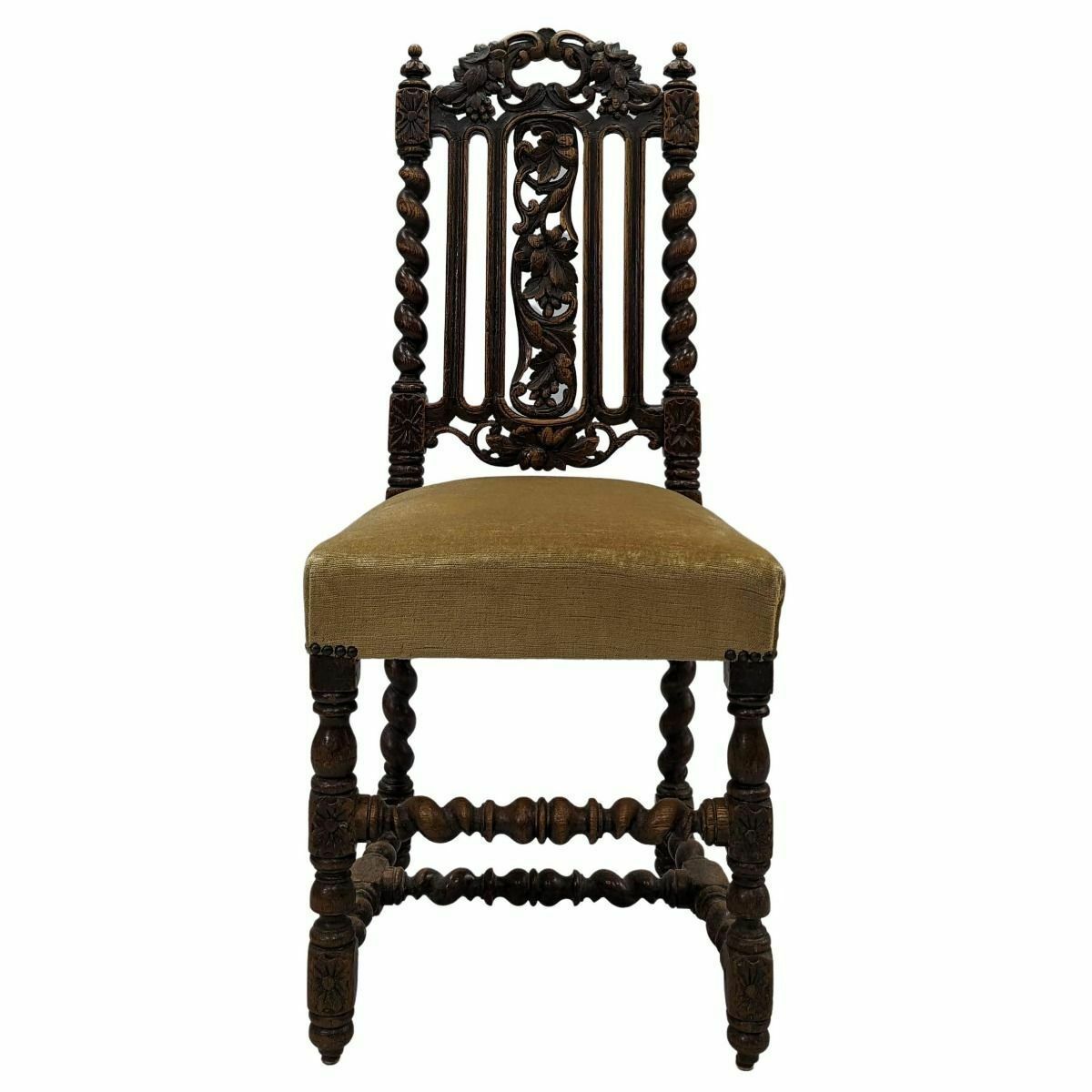 Series Of Chairs In Black Forest Oak photo for sale
