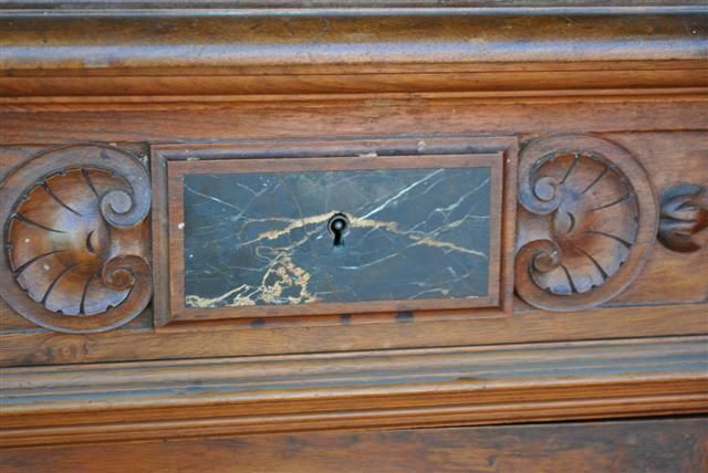 photo vinterior Two Body Chest Of Drawers In Walnut, Renaissance Style, Late 19th Century