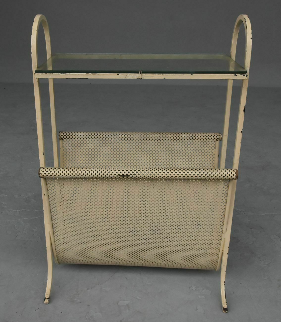 1950 Metal Magazine Rack After M. Matégot photo for sale