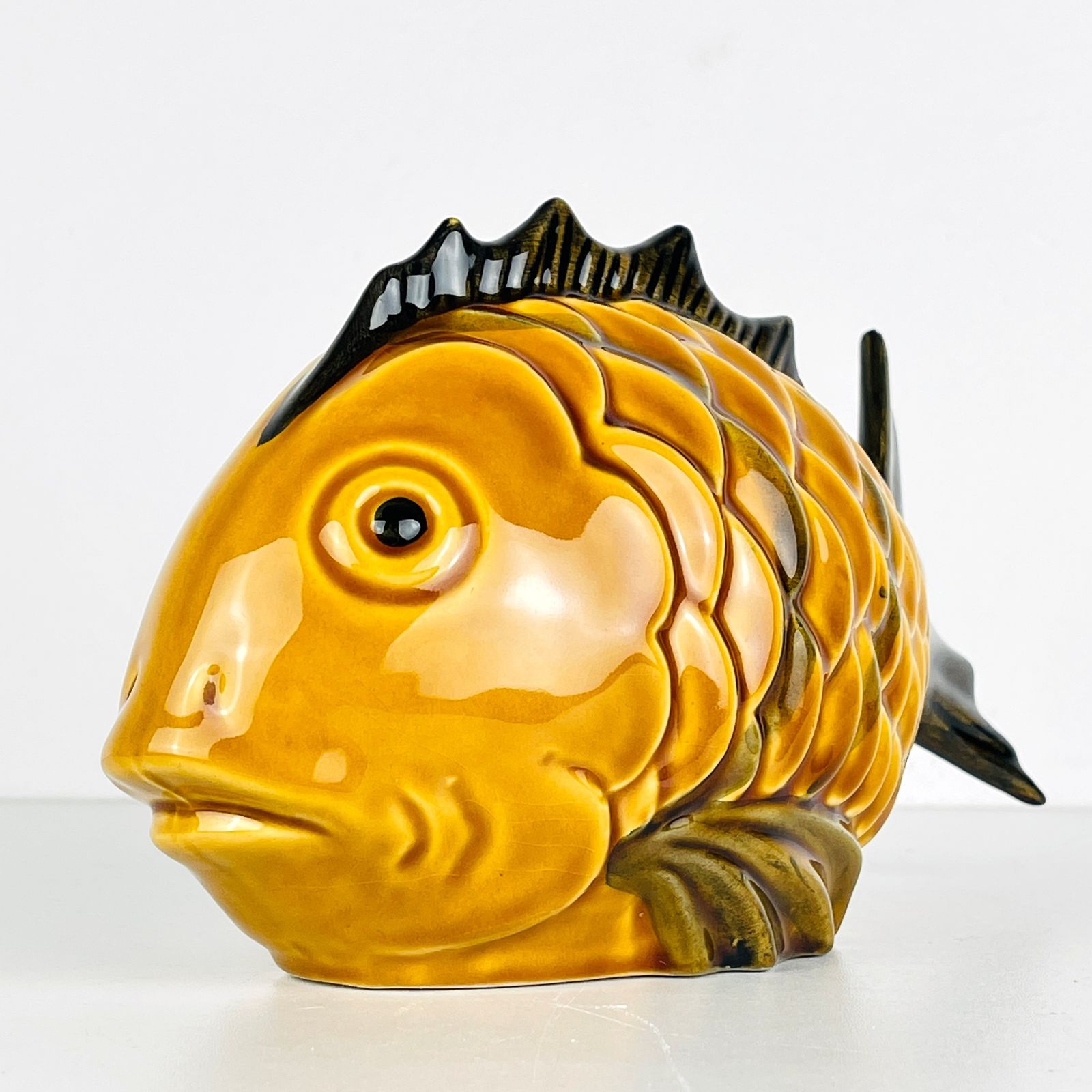 Vintage Ceramic Figure Fish Portugal 1970s photo vintage