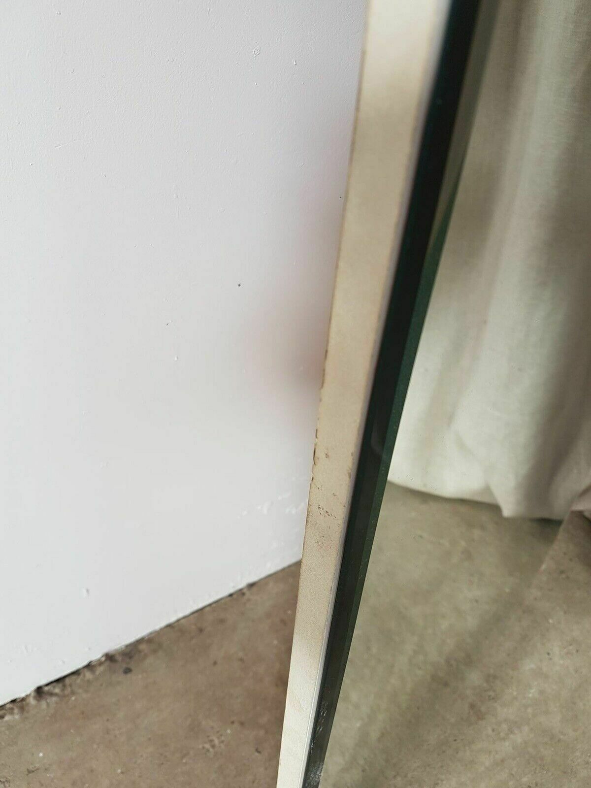Vtg Late Mid Century Floor Standing Wall Hallway Mirror Scandi Danish Retro photo vintage