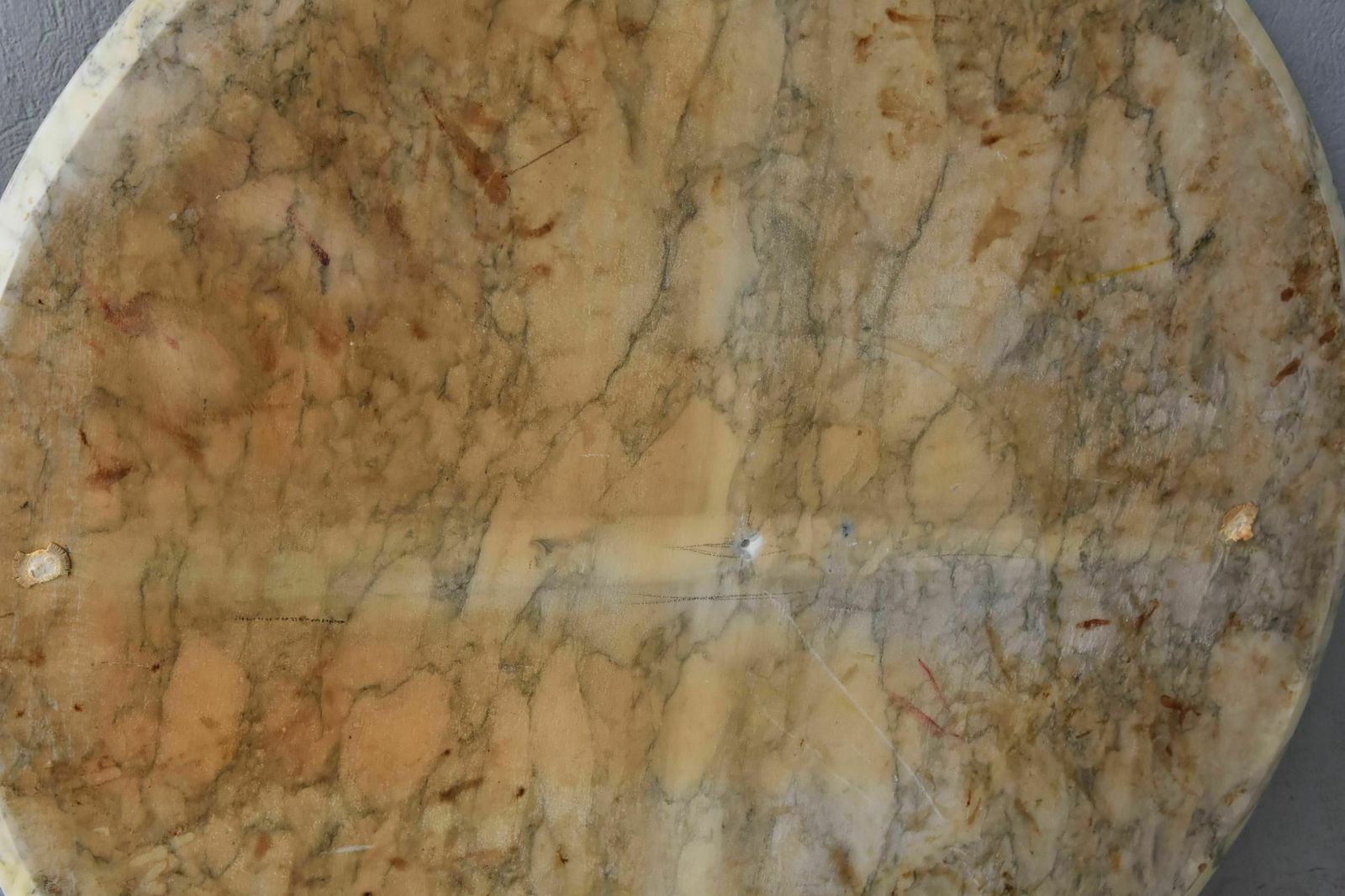 photo for sale Vintage Table 1970 Brushed Metal And Marble O. Borsani