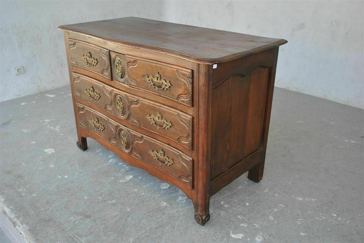 Curved Beech Chest Of Drawers, 18th Century photo furniture
