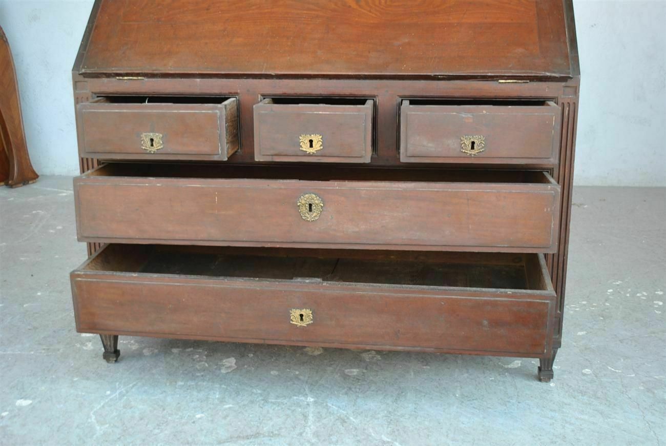 18th Century Sloping Desk In Mahogany And Bronze photo for sale