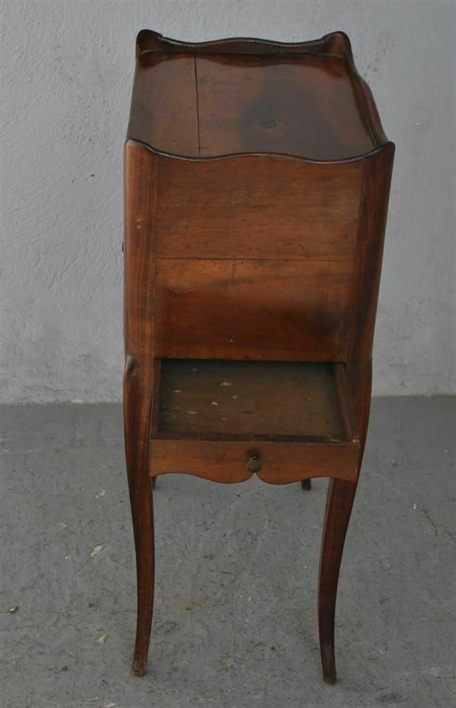 Louis XV Style Bedside Table From The 19th Century With Curtains photo vinterior