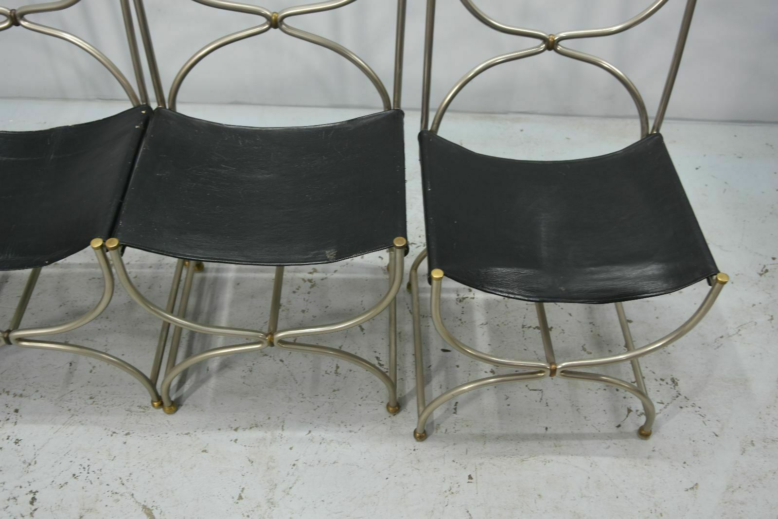 Maison Jansen Iron And Gilded Bronze Chairs (Set Of 4) photo 1890.0