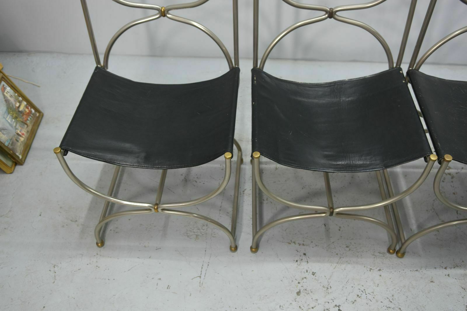 Maison Jansen Iron And Gilded Bronze Chairs (Set Of 4) photo vinterior