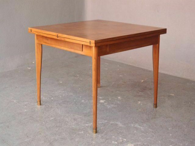 Square Folding Table In Beech 1950 photo Furniture