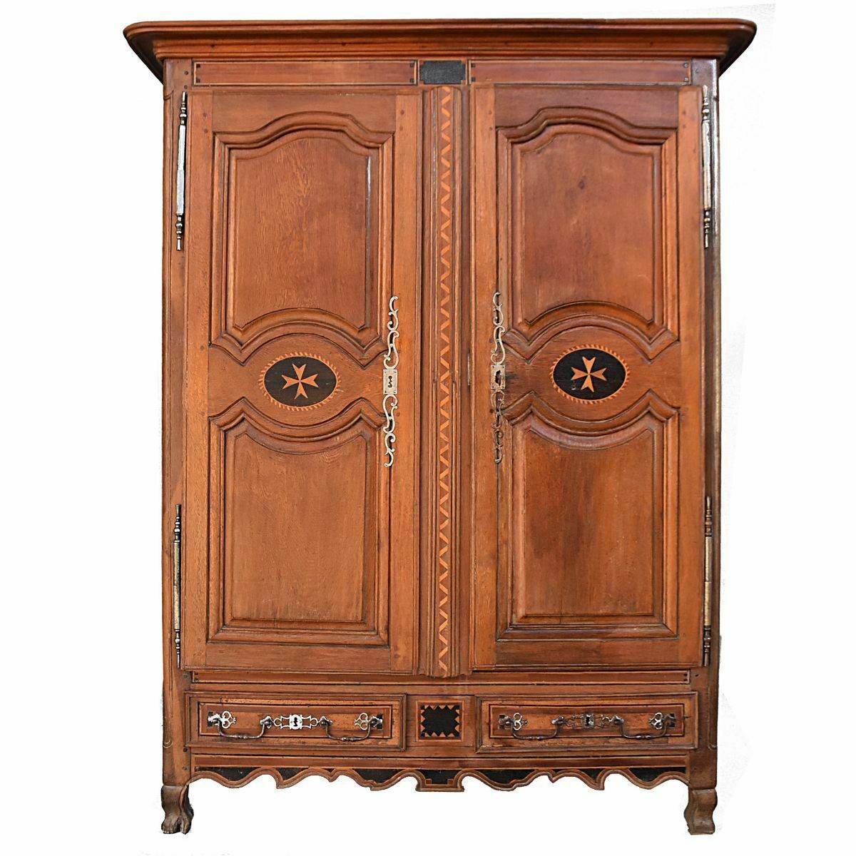 Regional Cabinet In Louis XV Oak, 18th Century