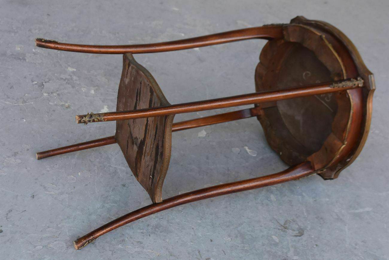 photo furniture Napoleon III Mahogany And Golden Bronze Saddle 19th